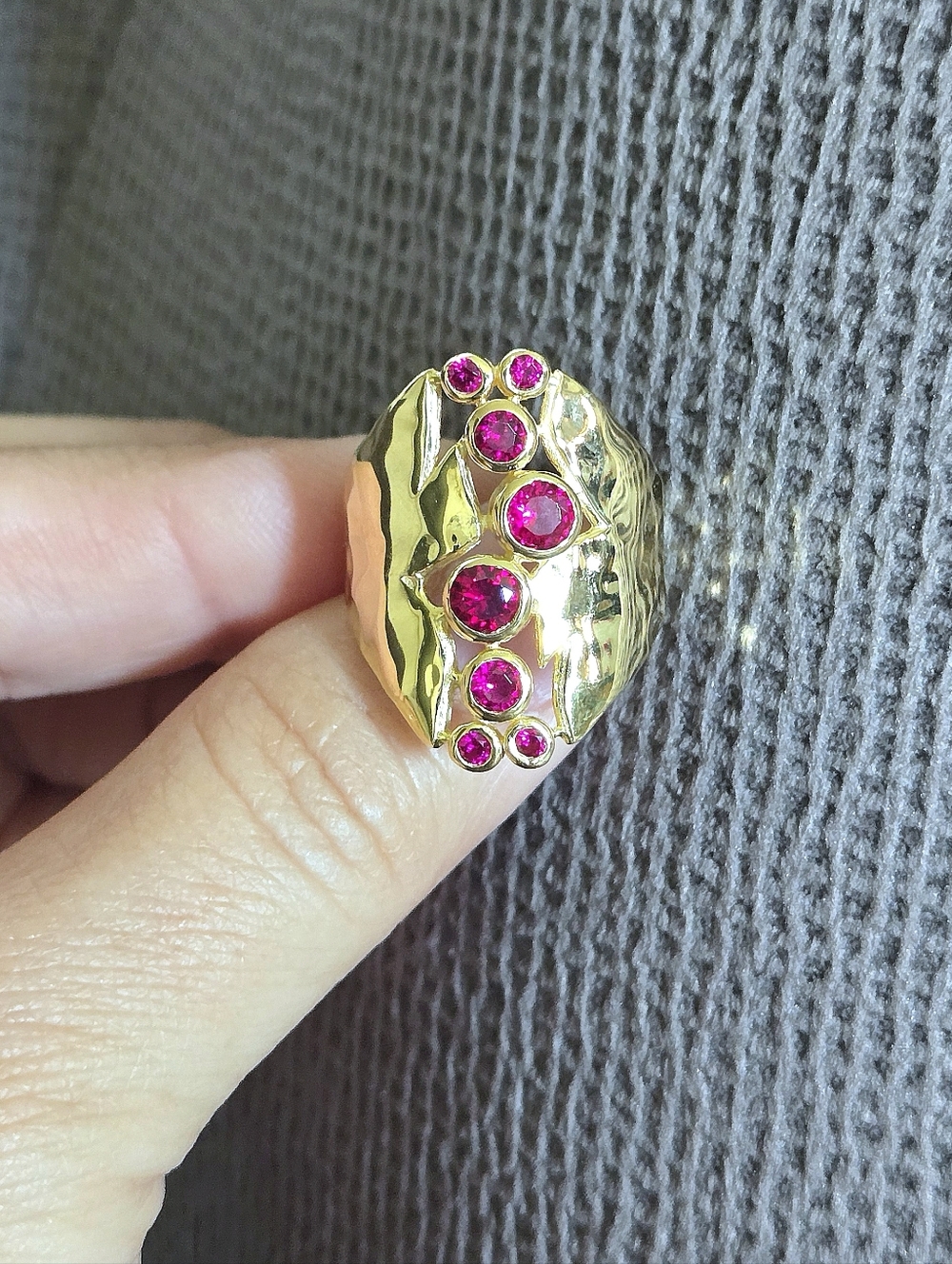 Shivam Lab🧪 Created Ruby Statement Ring💍 - NWT - Picture 13 of 16